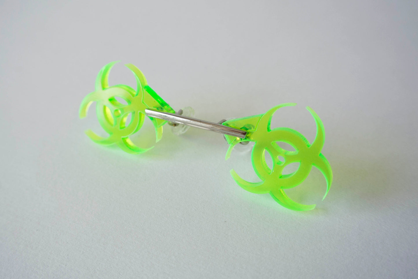 Neon green toxic waste eyewear by Animalhair