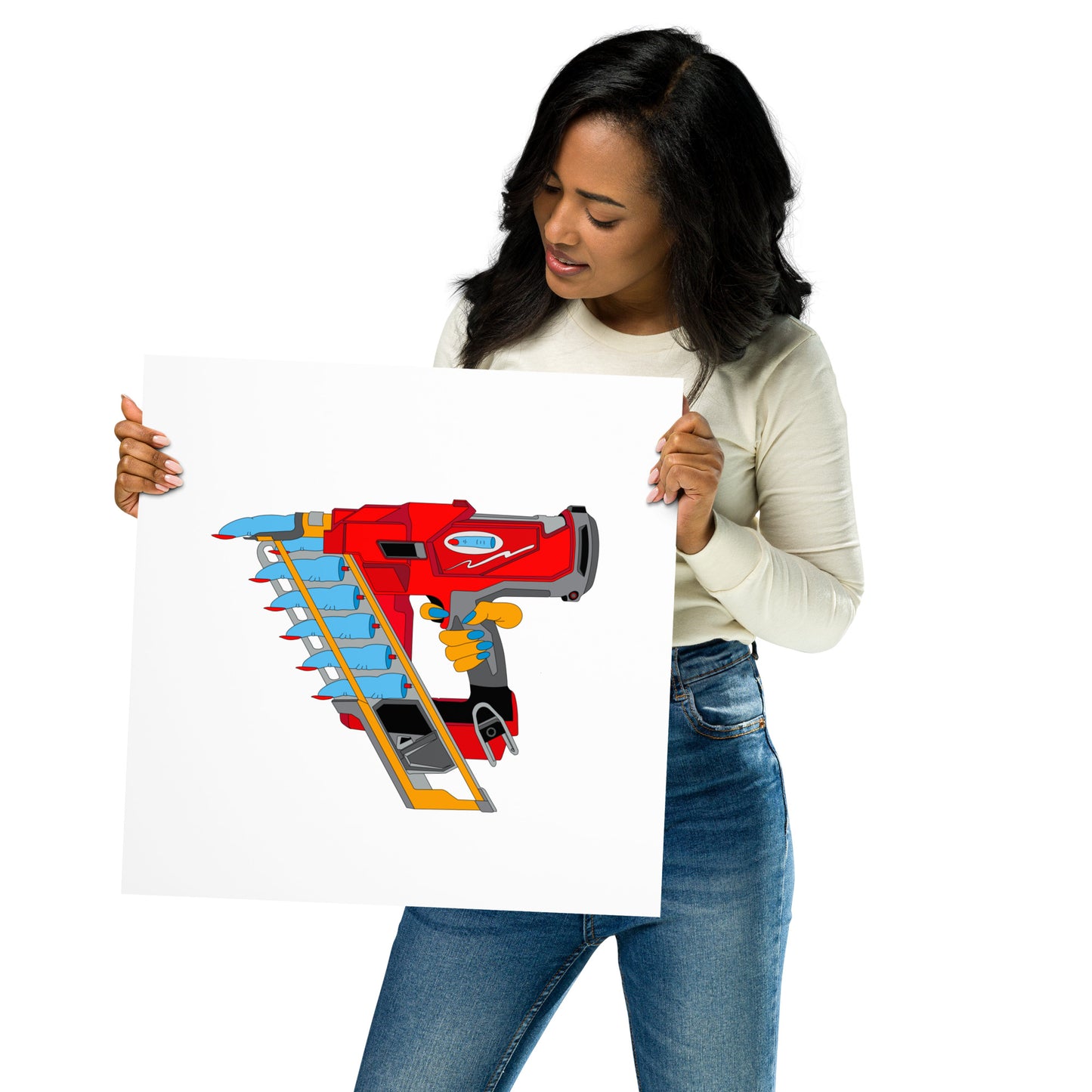Nail Gun Print Landscape/Square - Various Sizes