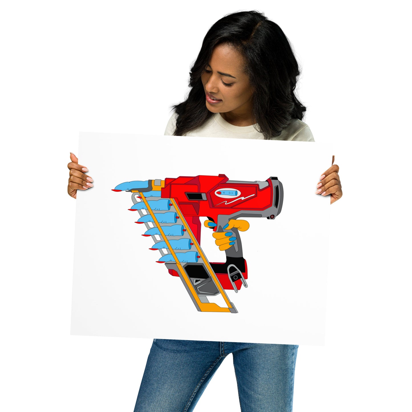 Nail Gun Print Landscape/Square - Various Sizes