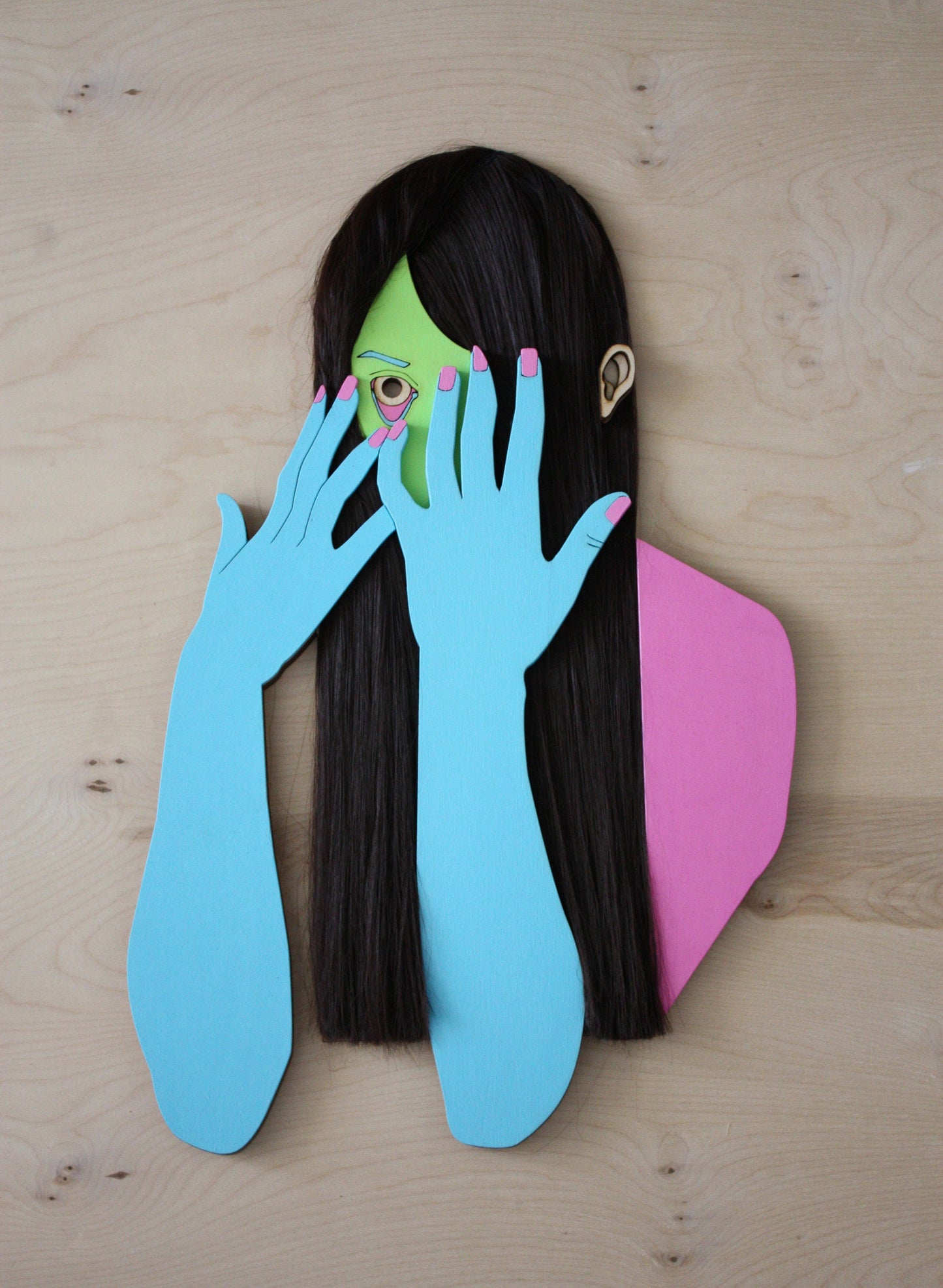 Hair Girl Screen Print A3