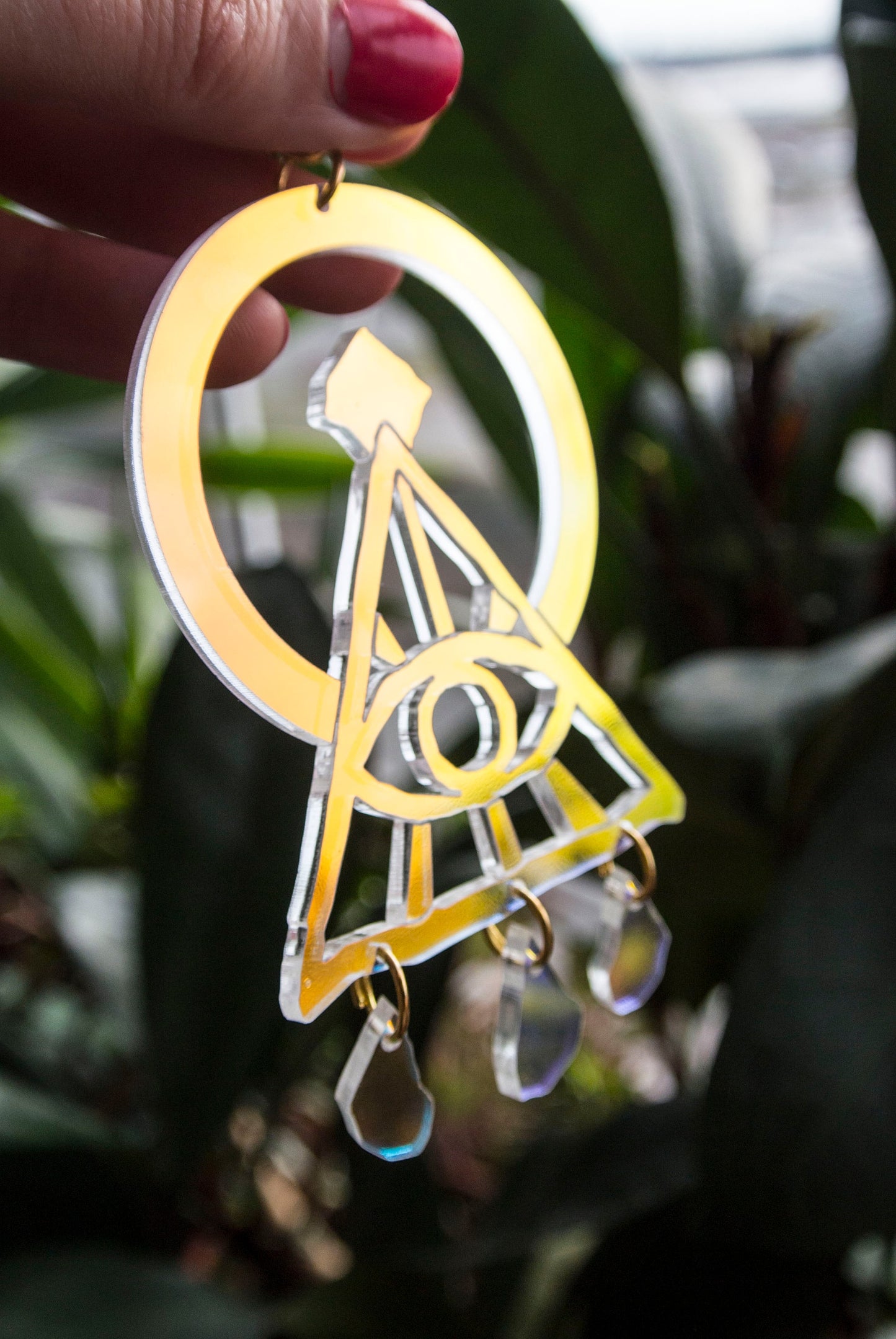 XL Iridescent Illuminati Earrings