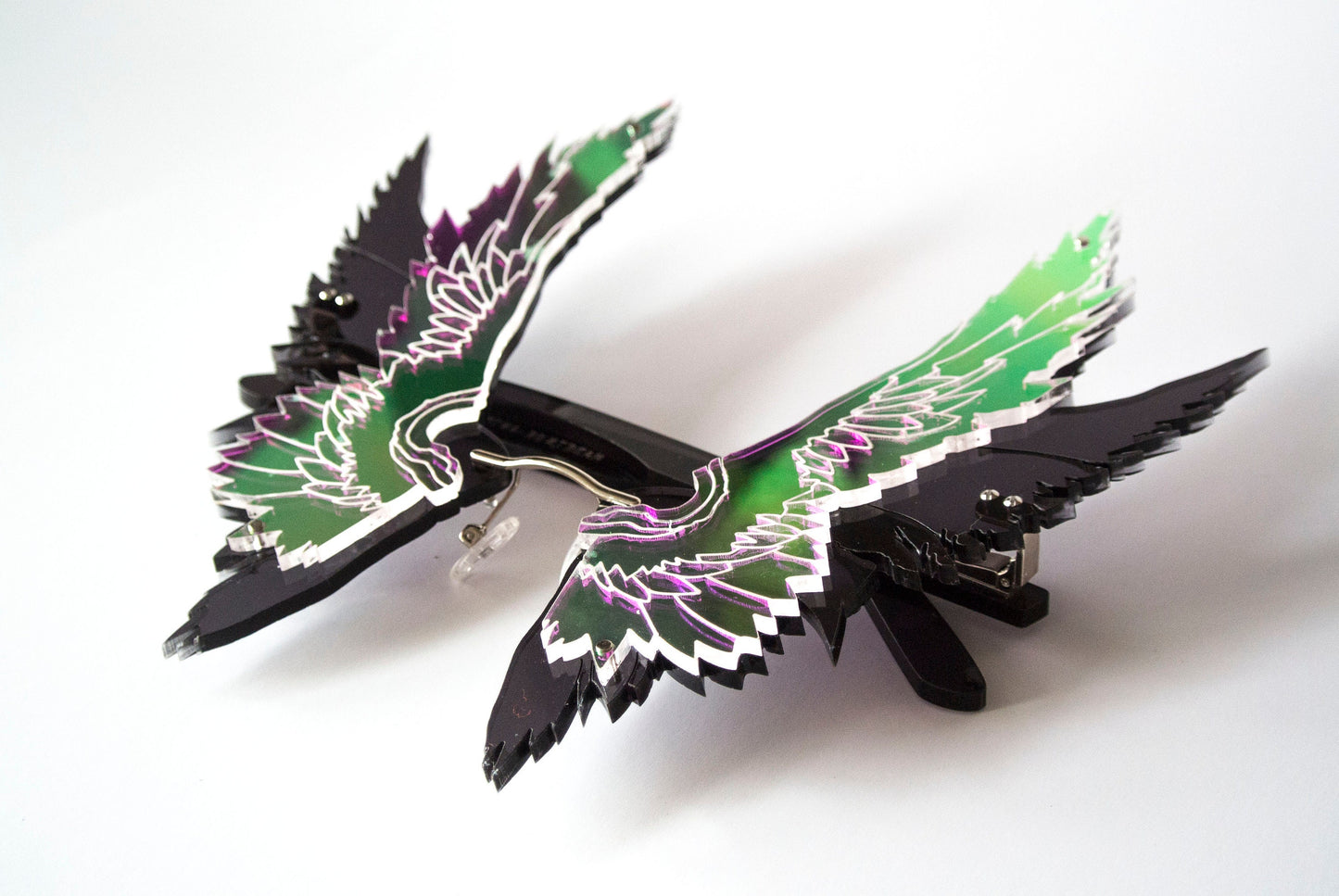 Iridescent Angel Wing Glasses