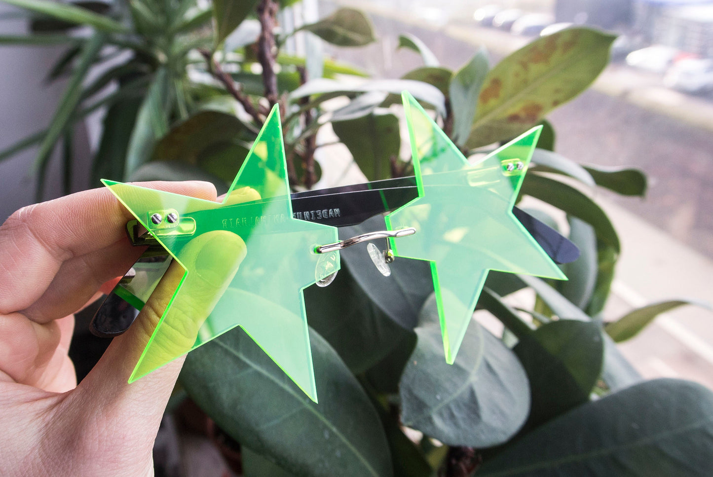 Neon Pointed Star Glasses