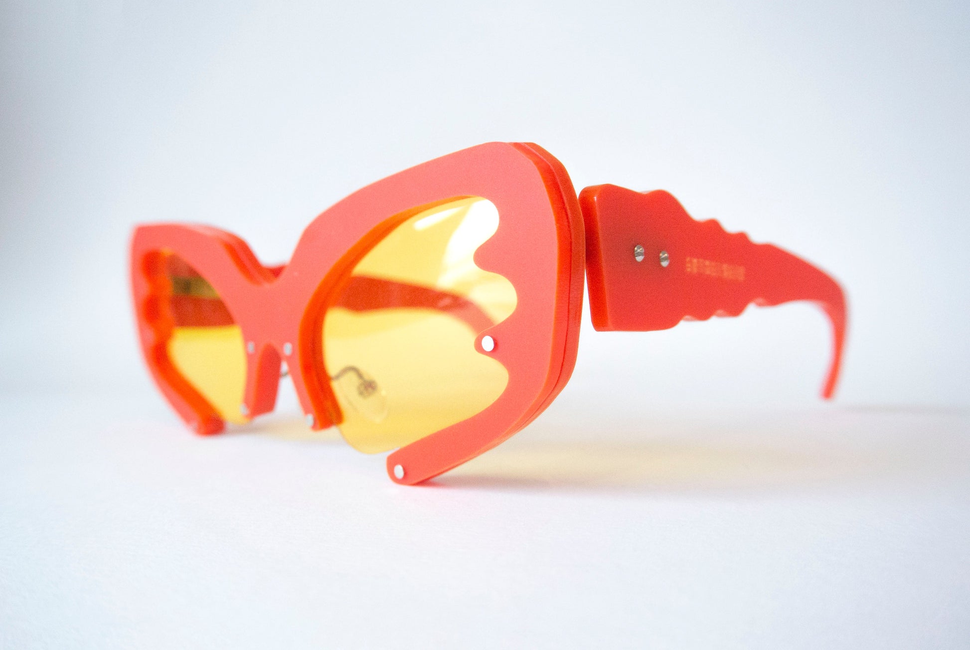 red and yellow sunglasses by animalhair 