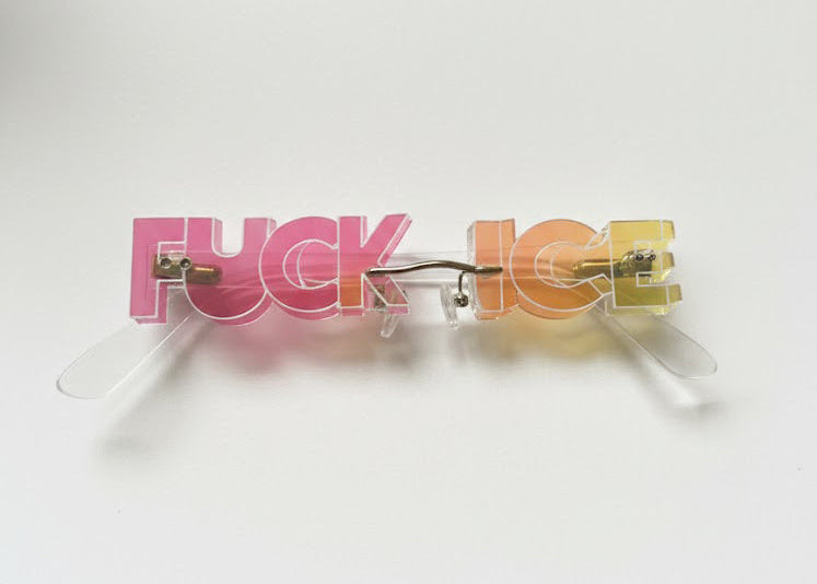 FUCK ICE glasses