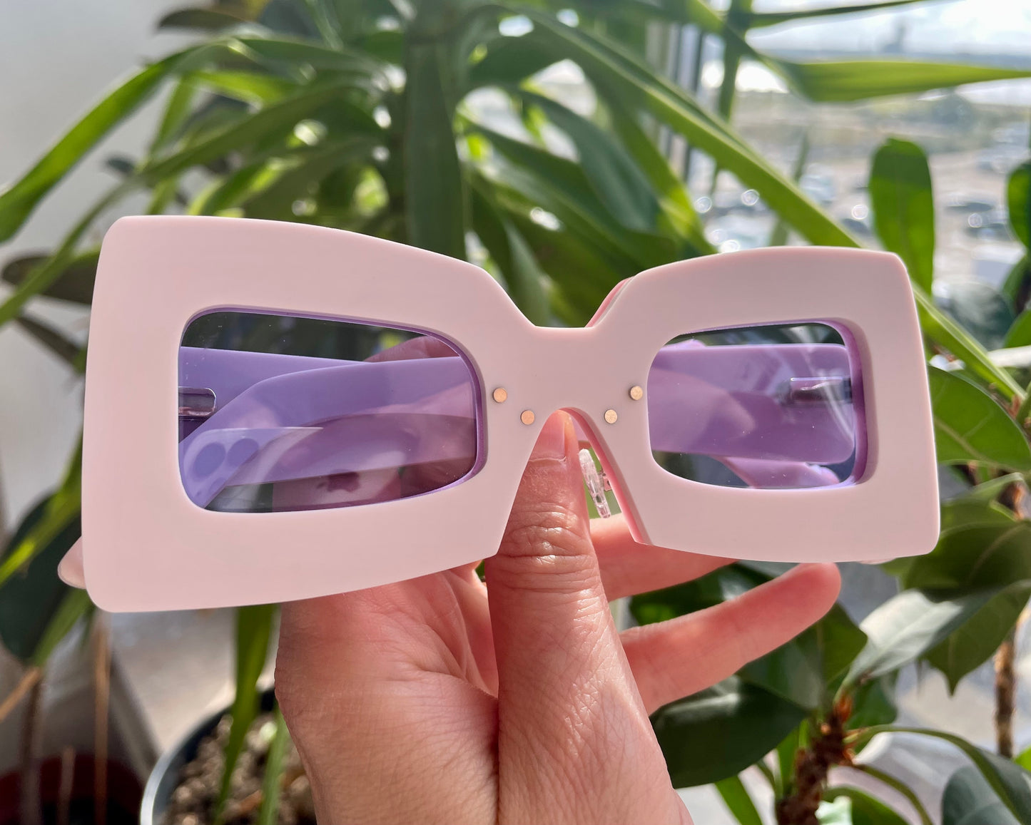SAMPLE SALE marshmellow Square Eyes Sunglasses