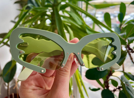 SAMPLE SALE - Khaki Millennium Bug Sunglasses