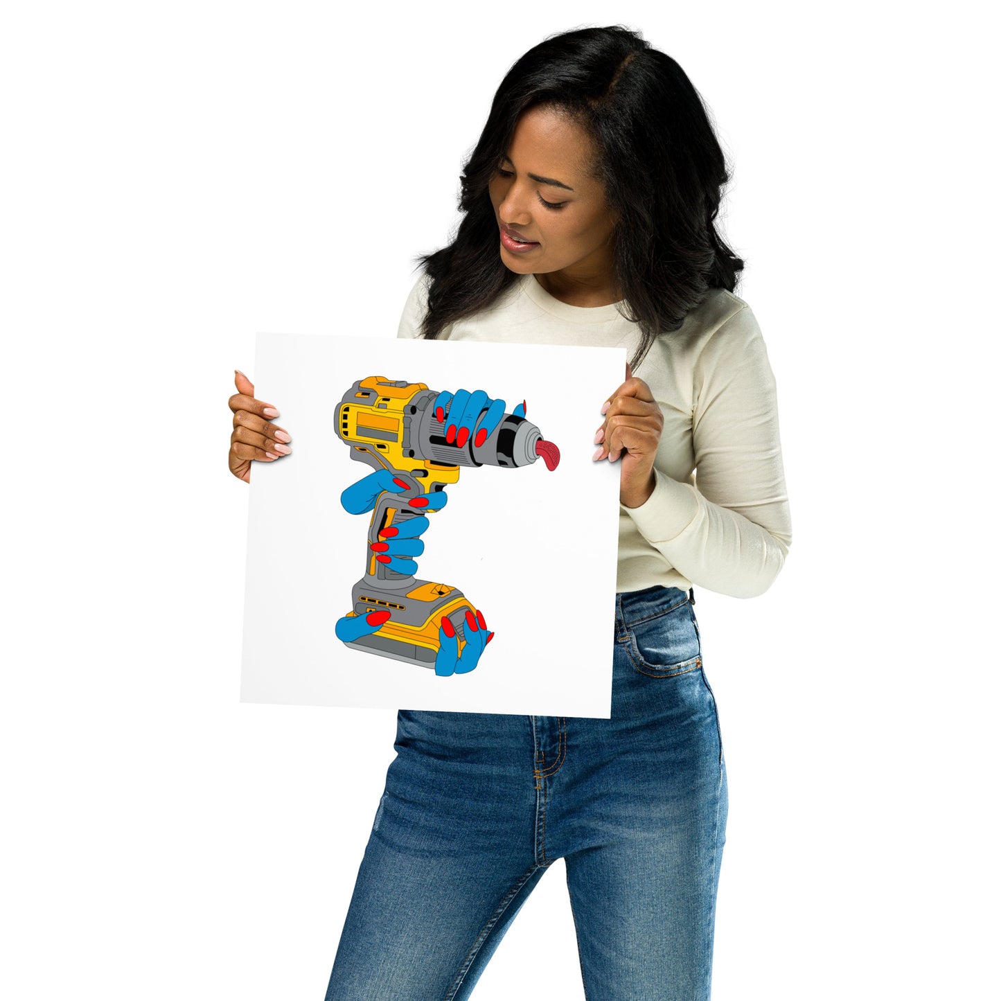 Drill Print Portrait/Square - Various Sizes