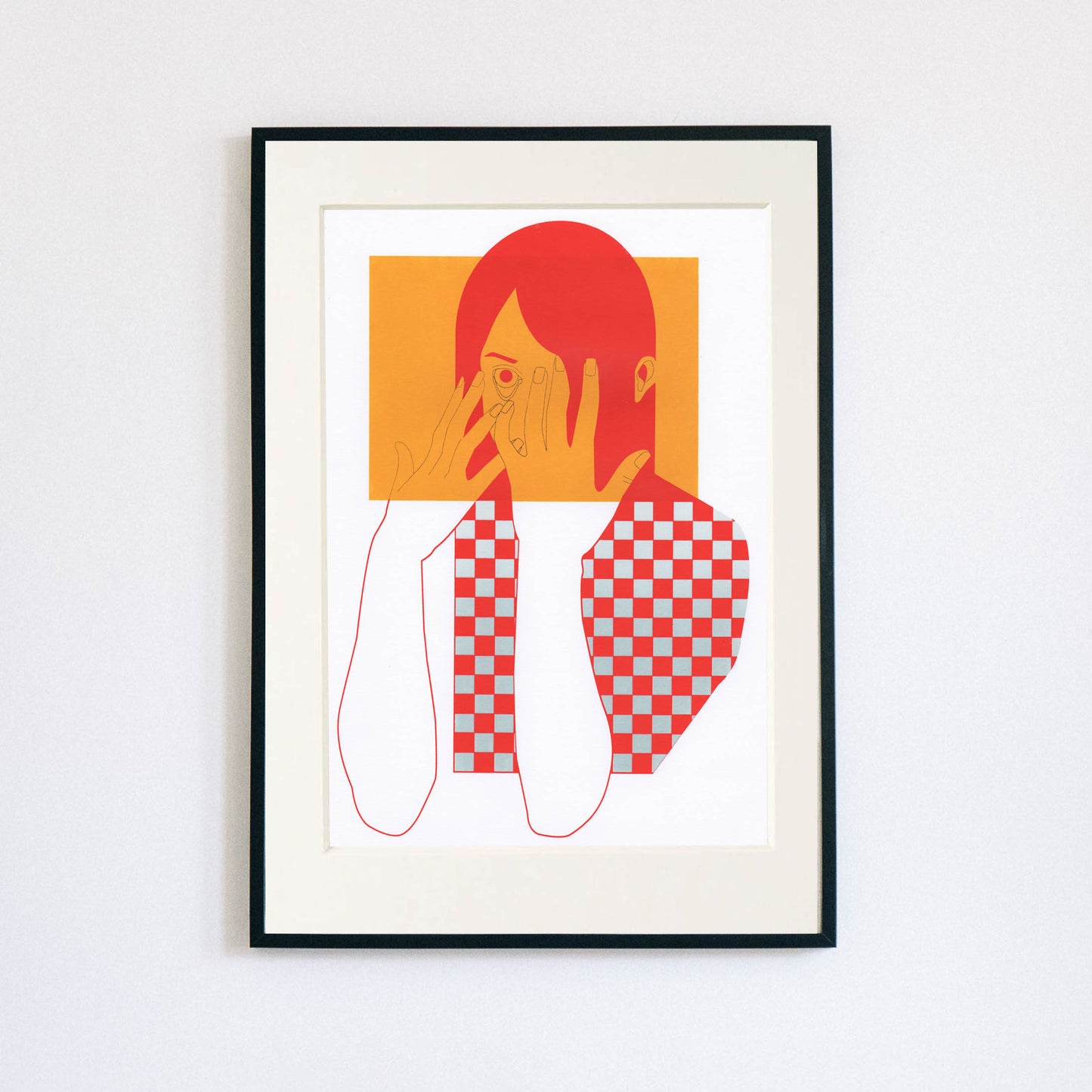 Hair Girl Screen Print A3