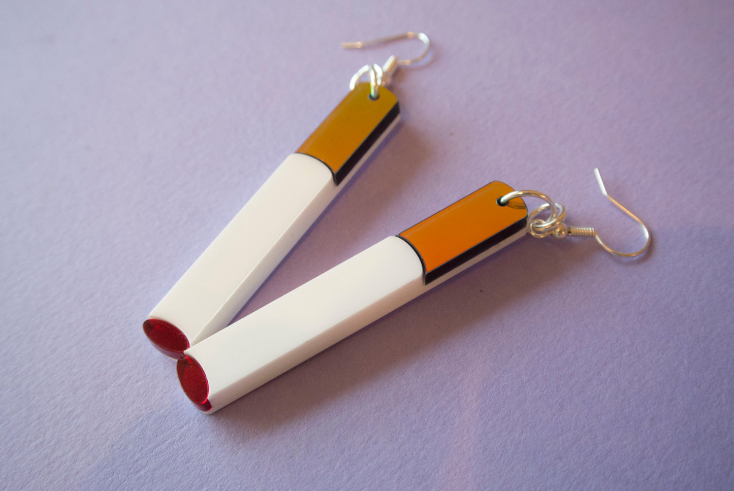 Cigarette Earrings