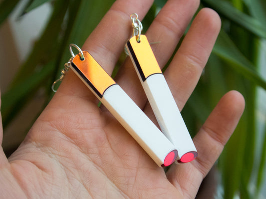 Cigarette Earrings