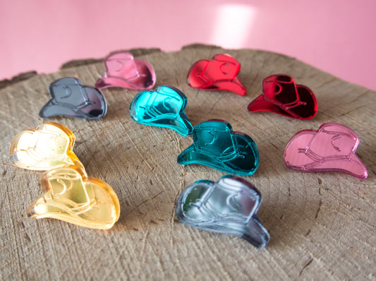 Cowboy Hat Stud Earrings