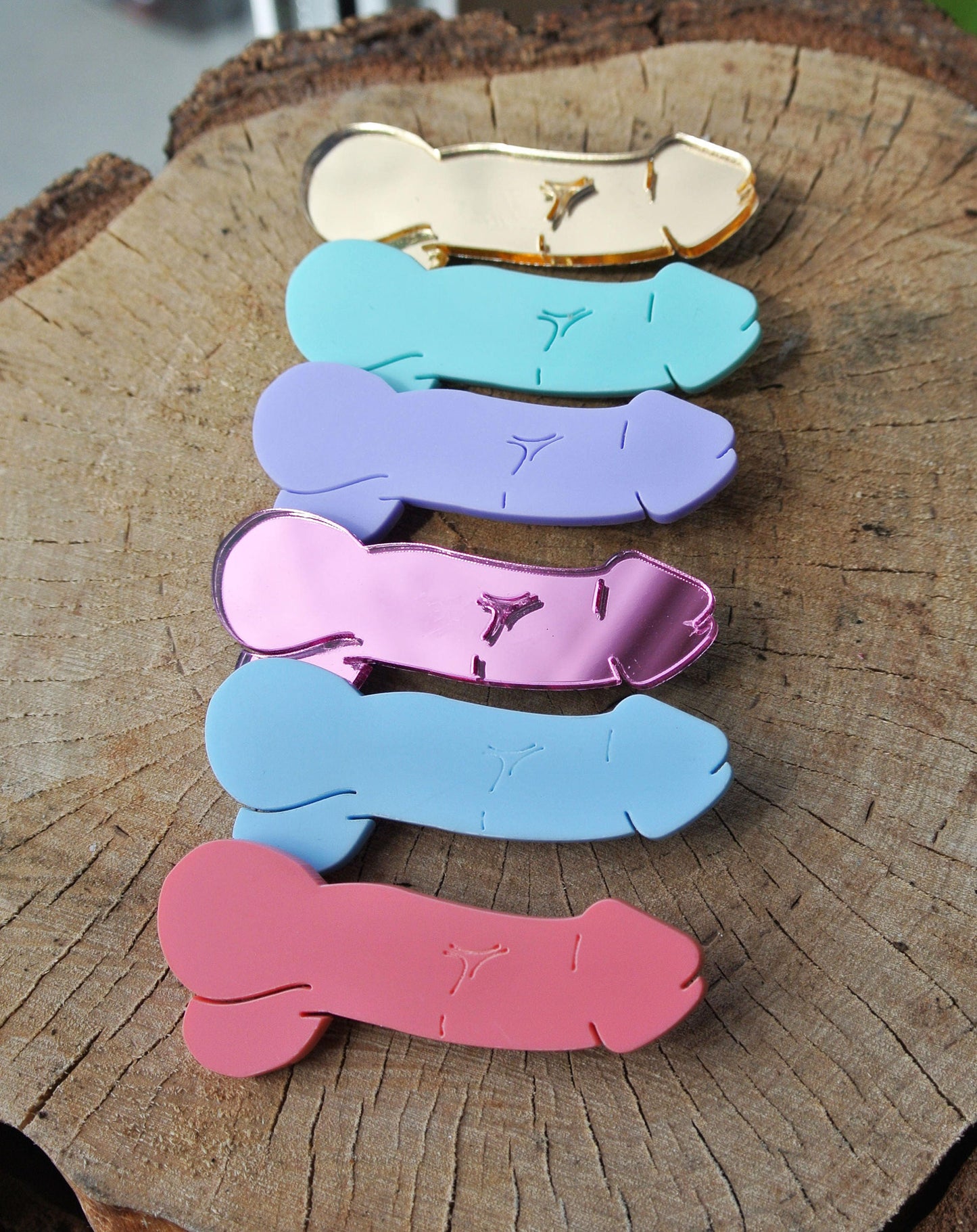 Dick brooch in 6 colours