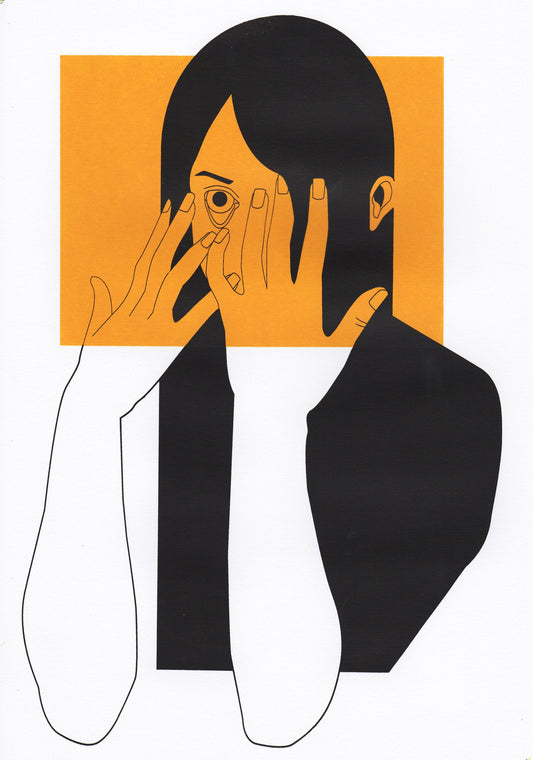 Hair Girl Screen Print A3