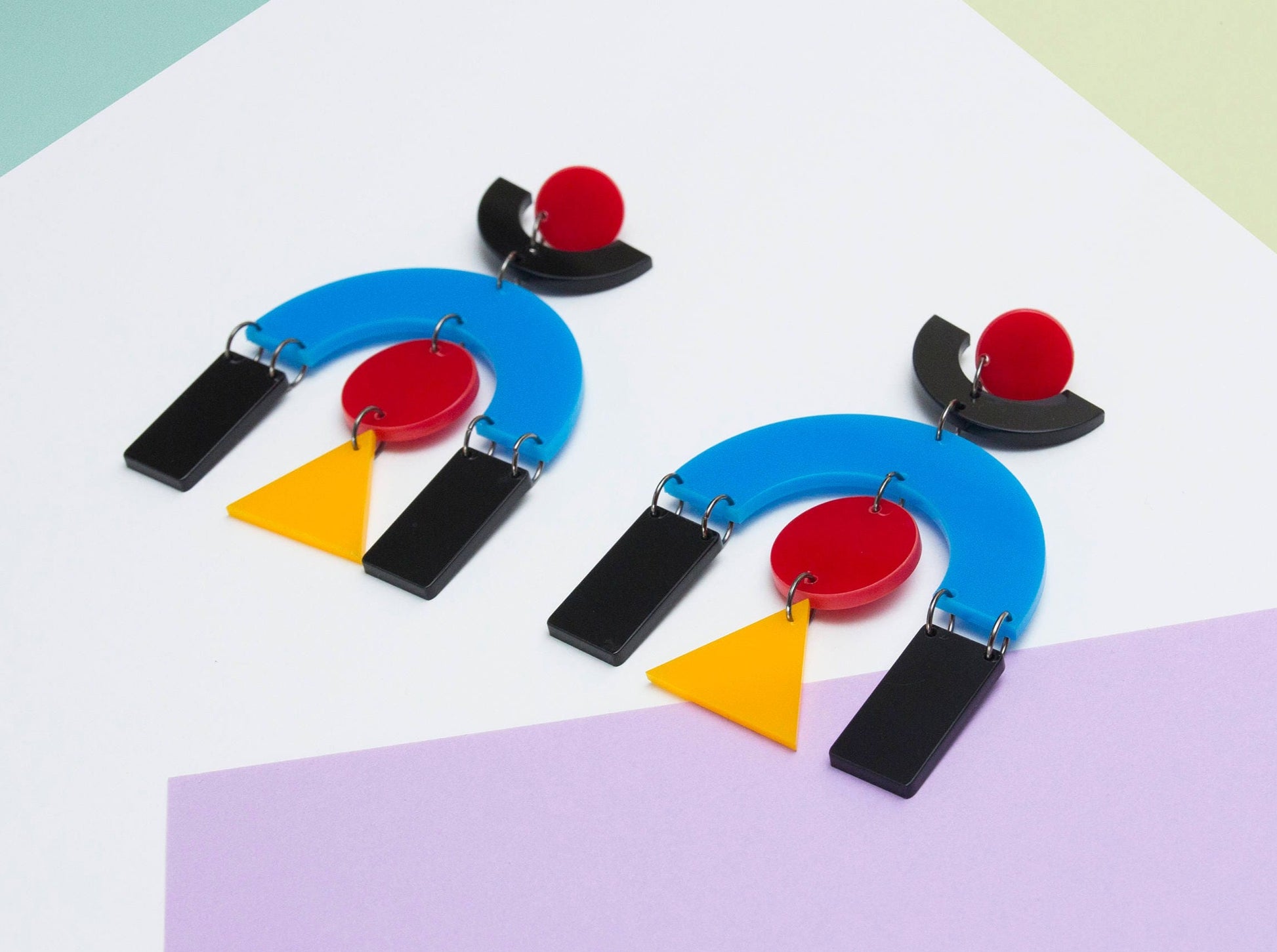 Primary colour earrings