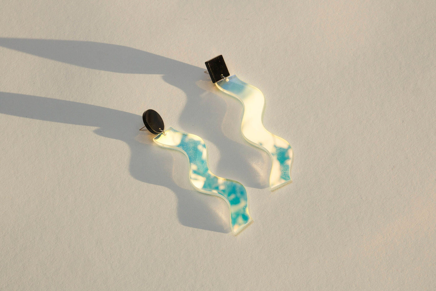Iridescent Wave earrings