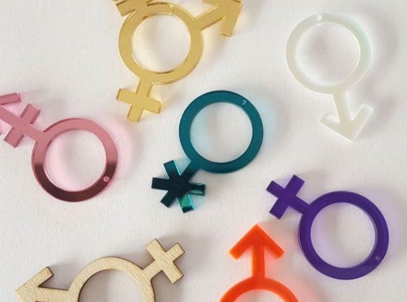 All Gender Symbol Earrings