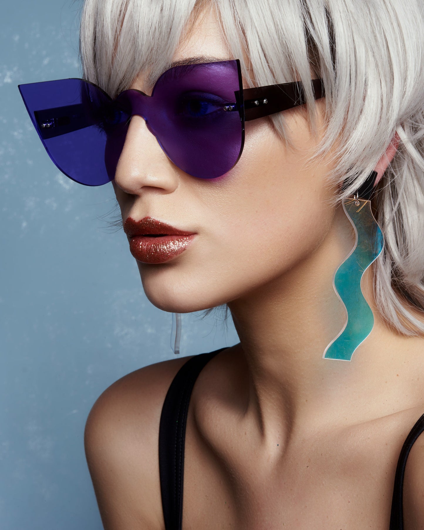 Iridescent Wave earrings