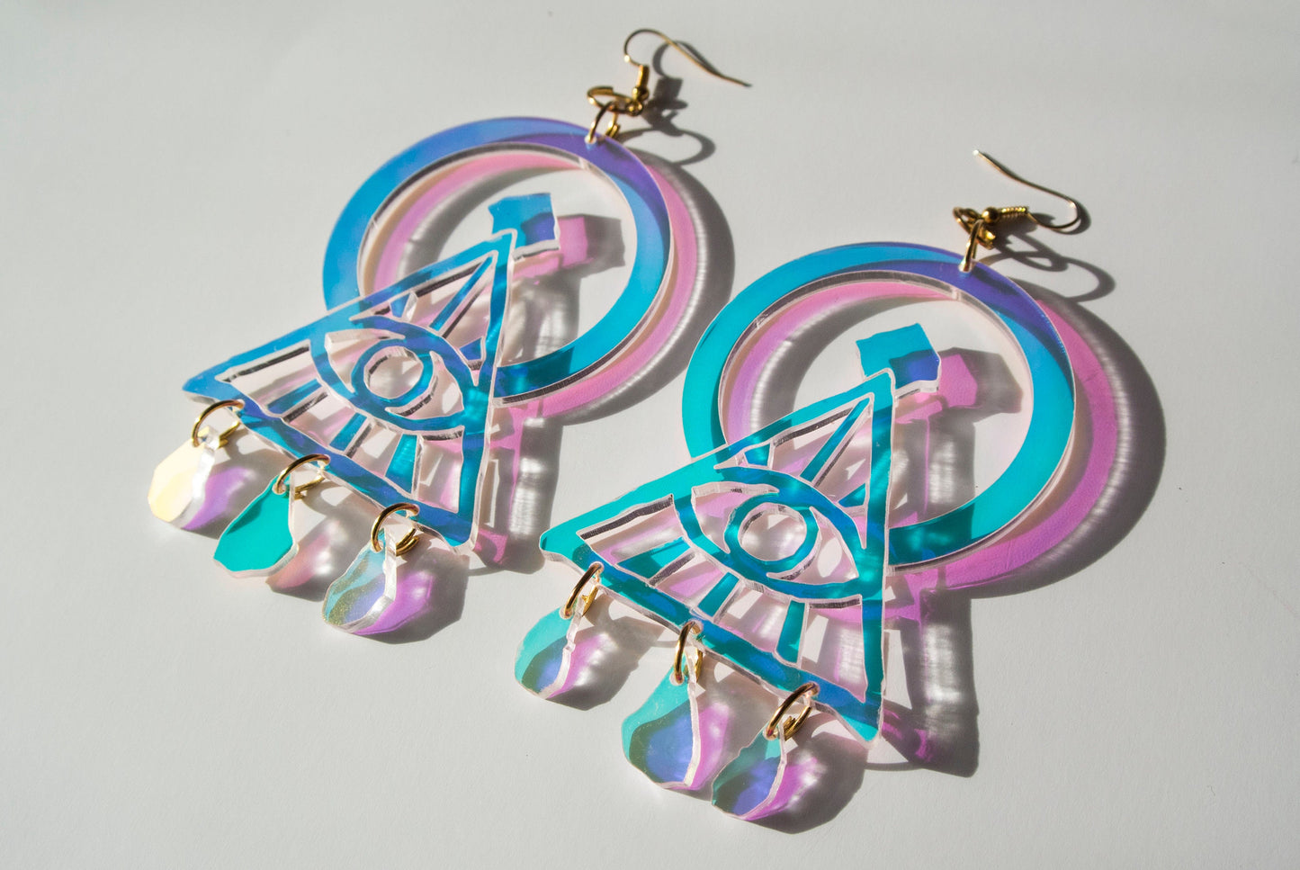 XL Iridescent Illuminati Earrings