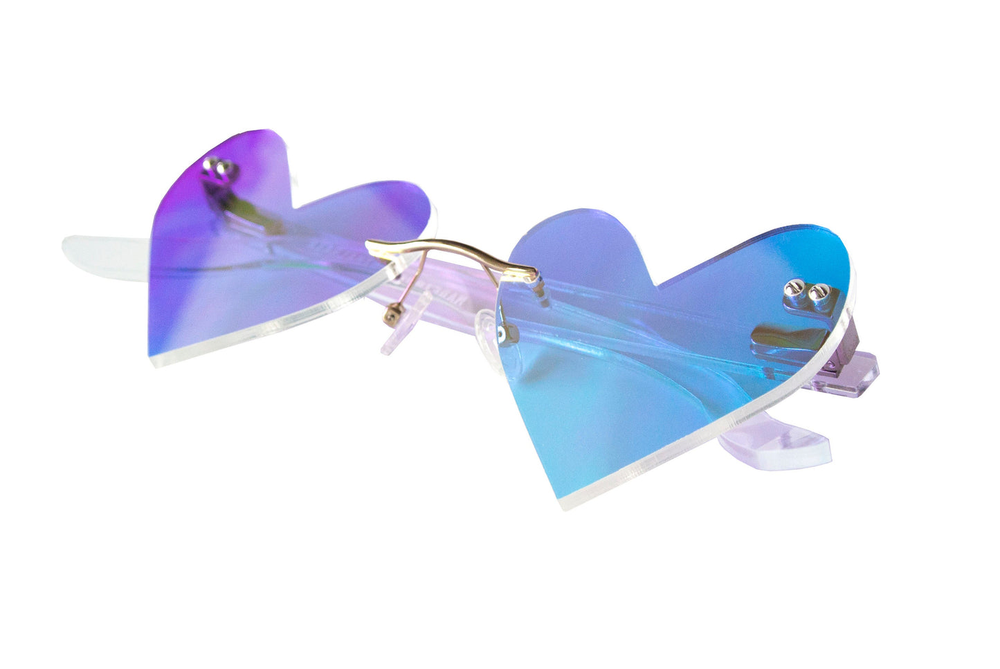 Hand drawn hearts glasses