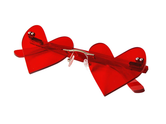 Hand drawn hearts glasses