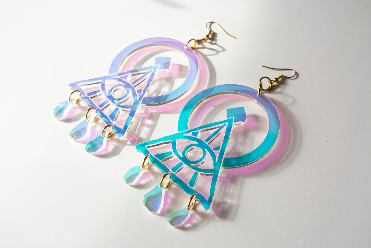 XL Iridescent Illuminati Earrings