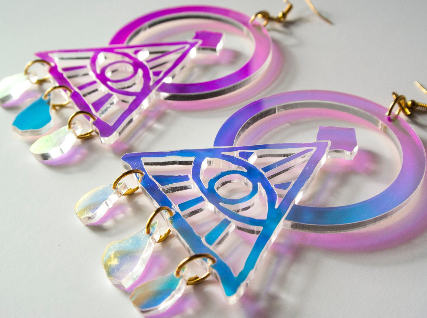 XL Iridescent Illuminati Earrings
