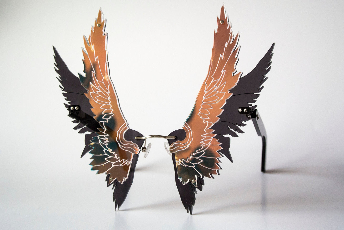 Iridescent Angel Wing Glasses
