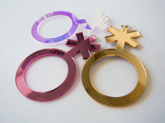 XL Non Binary Symbol Earring