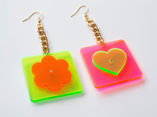 Groovy Baby G_irl Zine colab earrings