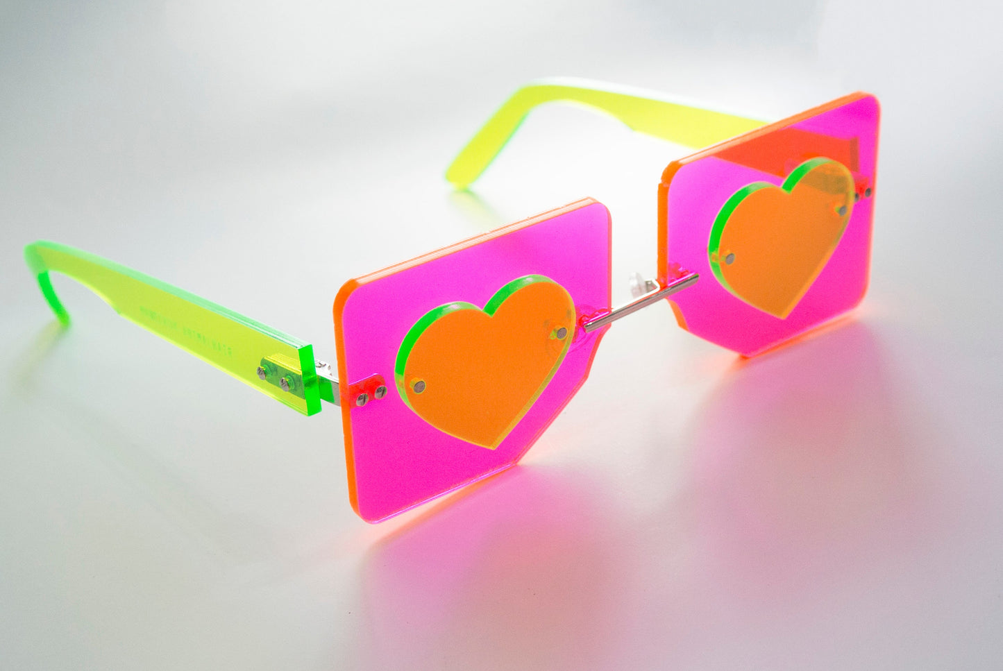Groovy baby heart G_IRL Zine colab glasses