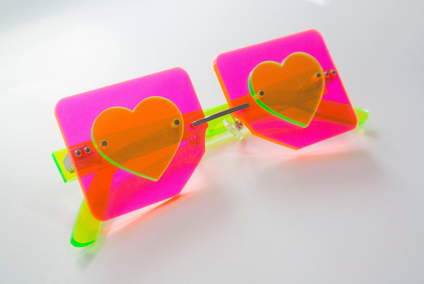 Groovy baby heart G_IRL Zine colab glasses