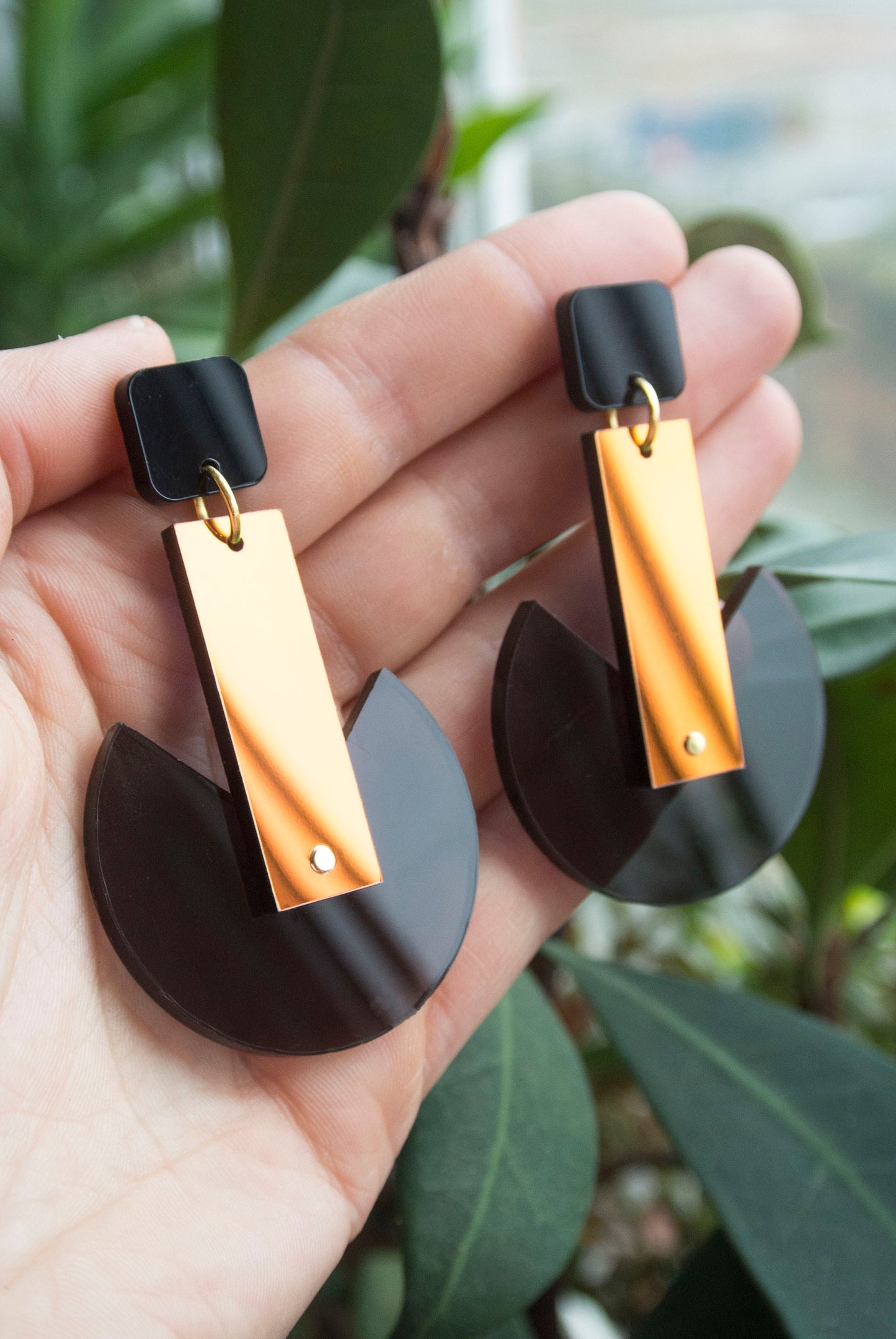 Geometric Tulip Earrings