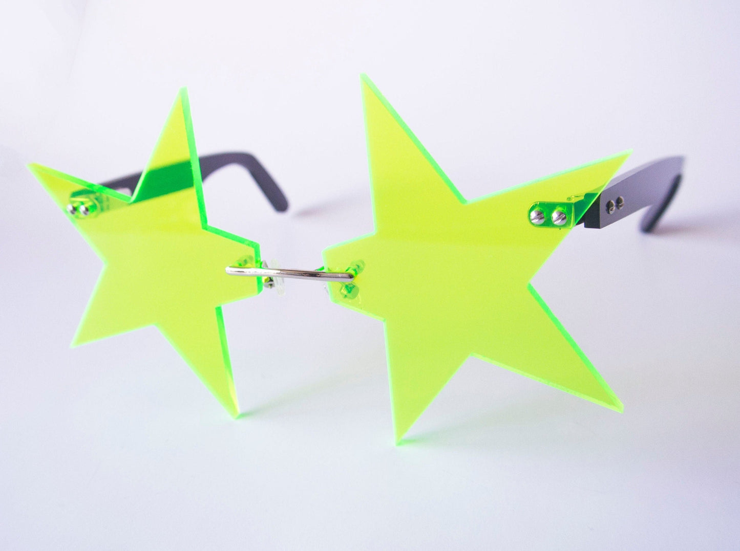 Neon Pointed Star Glasses