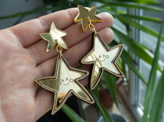 Star Drop Earrings