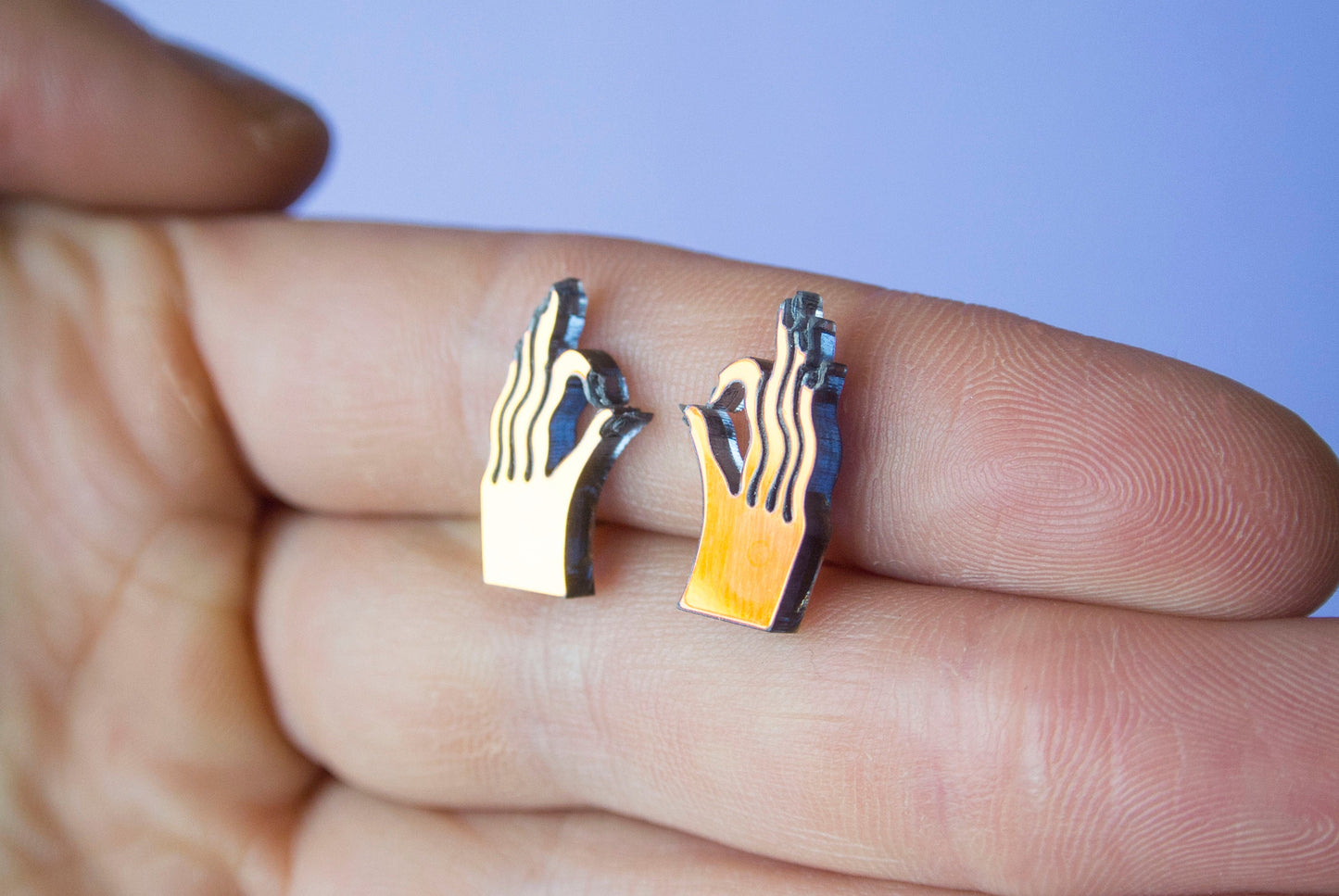 Hand Stud Earrings