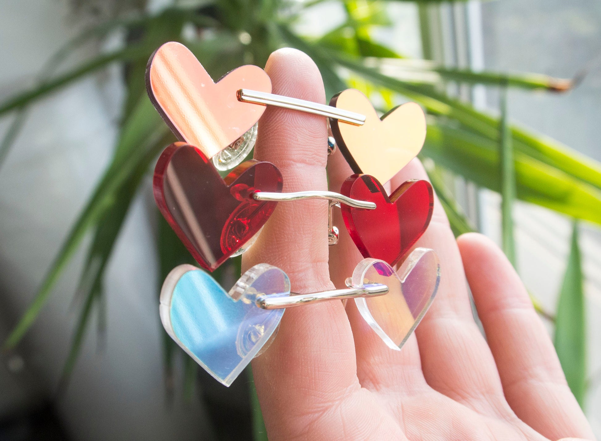 miniature heart glasses for you nose