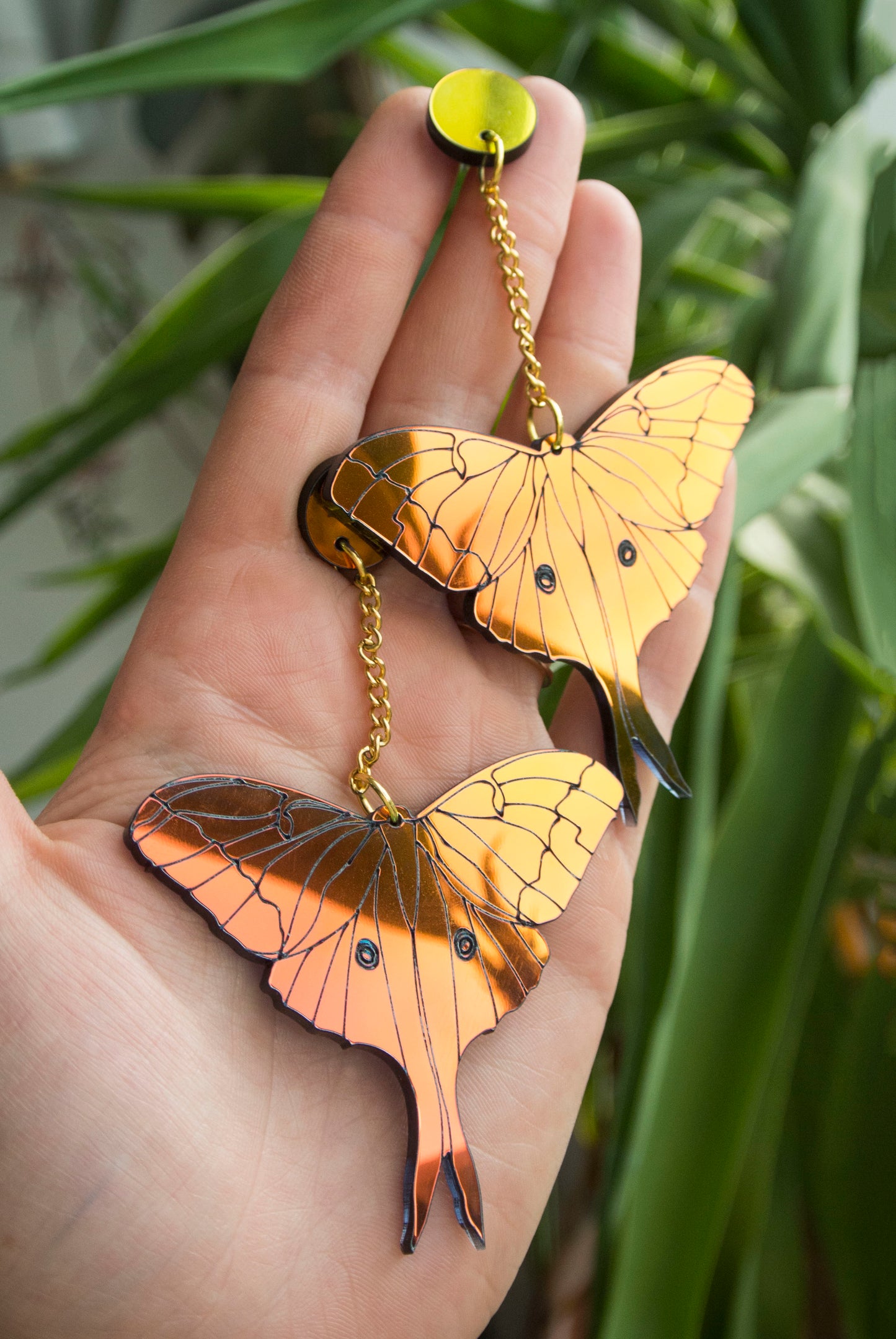 Moth Earrings with Veronica Velveteen