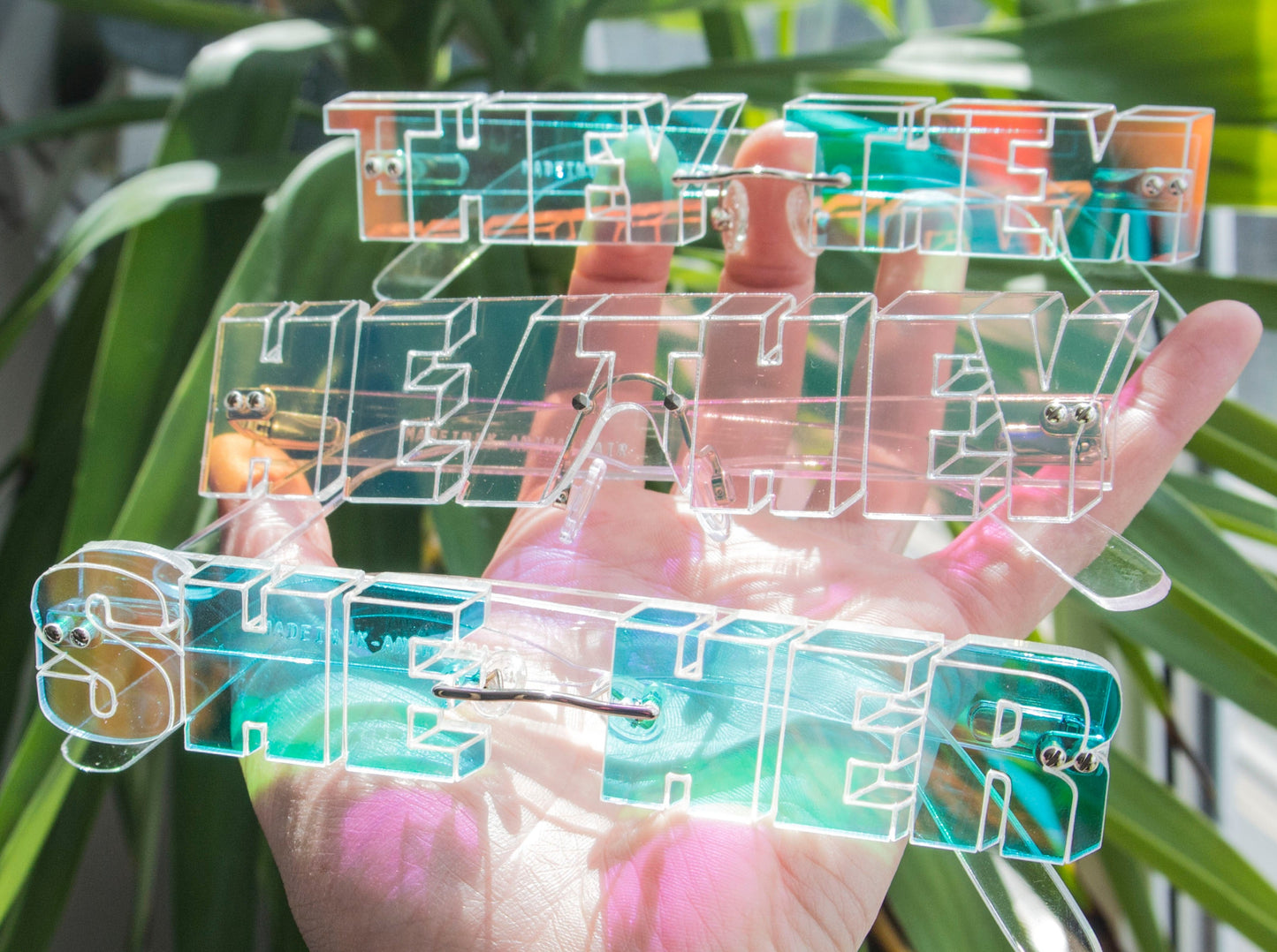 Pronoun glasses